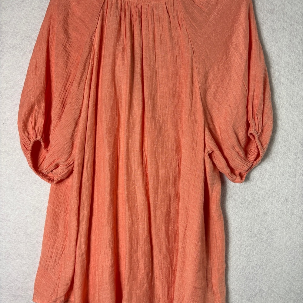 Perch by Blu Pepper Coral Peasant Blouse - Picture 2 of 4